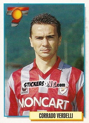 Figurina Corrado Verdelli - Calcio Cards 1994-1995 - Merlin