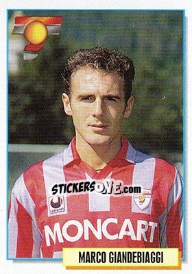Figurina Marco Giandebiaggi - Calcio Cards 1994-1995 - Merlin