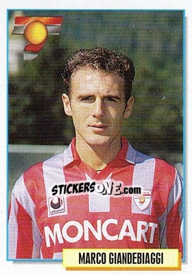 Sticker Marco Giandebiaggi - Calcio Cards 1994-1995 n. 61 - Merlin