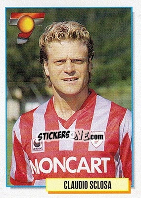 Figurina Claudio Sclosa - Calcio Cards 1994-1995 - Merlin