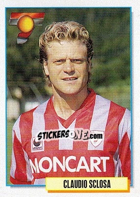 Sticker Claudio Sclosa - Calcio Cards 1994-1995 n. 62 - Merlin