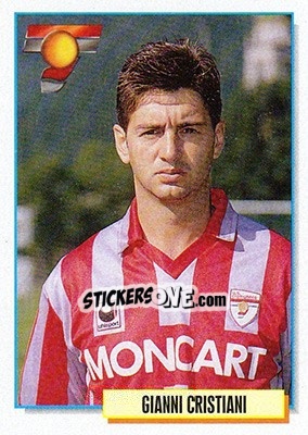 Sticker Gianni Cristiani - Calcio Cards 1994-1995 - Merlin