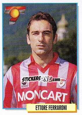 Sticker Ettore Ferraroni - Calcio Cards 1994-1995 n. 68 - Merlin