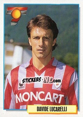 Sticker Davide Lucarelli - Calcio Cards 1994-1995 n. 69 - Merlin