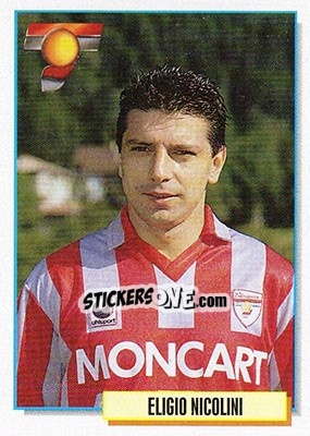 Figurina Eligio Nicolini - Calcio Cards 1994-1995 - Merlin