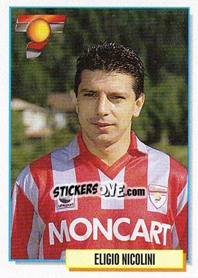 Sticker Eligio Nicolini - Calcio Cards 1994-1995 n. 70 - Merlin