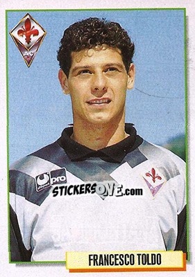 Figurina Francesco Toldo - Calcio Cards 1994-1995 - Merlin