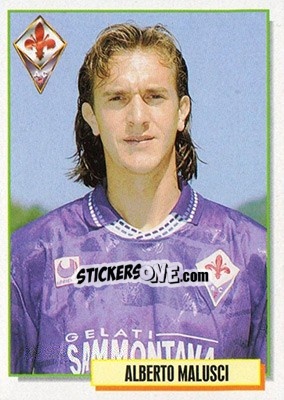 Sticker Alberto Malusci - Calcio Cards 1994-1995 n. 78 - Merlin