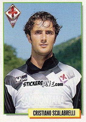 Figurina Cristiano Scalabrelli - Calcio Cards 1994-1995 - Merlin