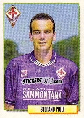 Figurina Stefano Pioli - Calcio Cards 1994-1995 - Merlin