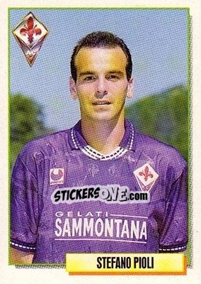 Sticker Stefano Pioli - Calcio Cards 1994-1995 n. 86 - Merlin