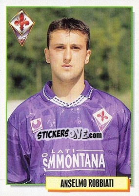 Sticker Anselmo Robbiati - Calcio Cards 1994-1995 n. 87 - Merlin