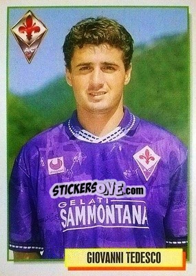 Sticker Giovanni Tedesco - Calcio Cards 1994-1995 n. 89 - Merlin
