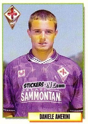 Sticker Daniele Amerini - Calcio Cards 1994-1995 n. 90 - Merlin