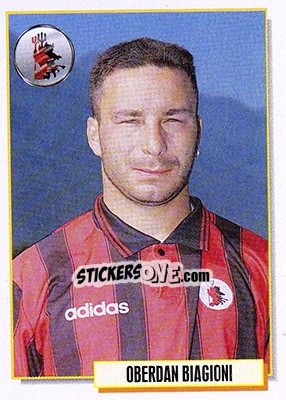 Sticker Oberdan Biagioni - Calcio Cards 1994-1995 n. 98 - Merlin