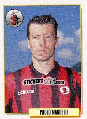 Figurina Paolo Mandelli - Calcio Cards 1994-1995 - Merlin
