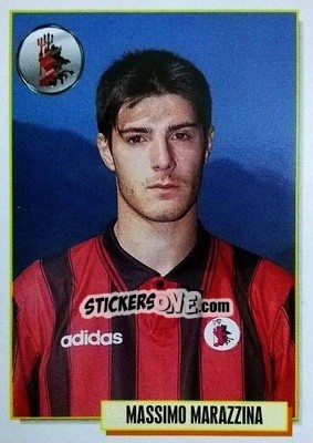 Sticker Massimo Marazzina - Calcio Cards 1994-1995 n. 107 - Merlin