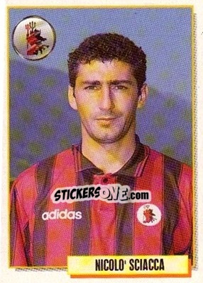 Sticker Nicolo' Sciacca - Calcio Cards 1994-1995 n. 108 - Merlin