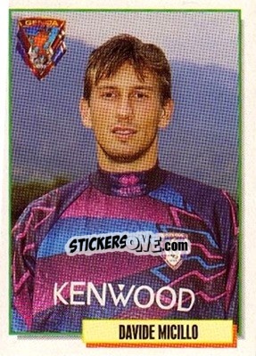 Sticker Davide Micillo - Calcio Cards 1994-1995 n. 109 - Merlin