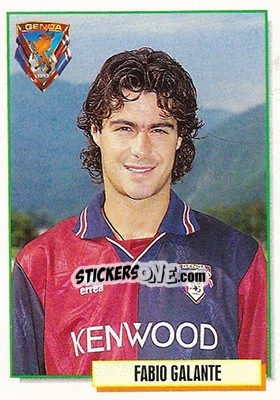 Figurina Fabio Galante - Calcio Cards 1994-1995 - Merlin