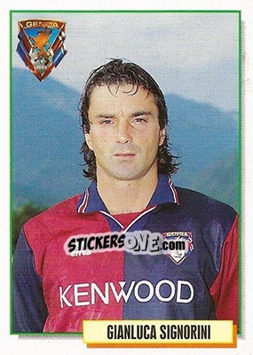 Sticker Gianluca Signorini - Calcio Cards 1994-1995 n. 114 - Merlin