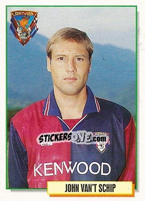 Sticker John Van't Schip - Calcio Cards 1994-1995 - Merlin