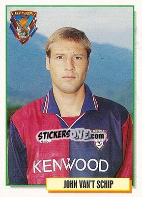 Sticker John Van't Schip - Calcio Cards 1994-1995 n. 115 - Merlin