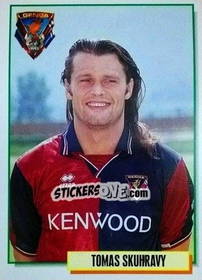 Sticker Tomas Skuhravy - Calcio Cards 1994-1995 n. 117 - Merlin