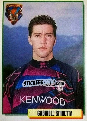 Sticker Gabriele Spinetta - Calcio Cards 1994-1995 n. 120 - Merlin
