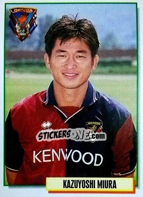 Sticker Kazuyoshi Miura - Calcio Cards 1994-1995 - Merlin