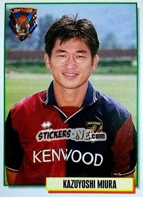 Sticker Kazuyoshi Miura - Calcio Cards 1994-1995 n. 122 - Merlin