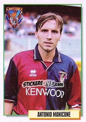 Sticker Antonio Manicone - Calcio Cards 1994-1995 n. 123 - Merlin