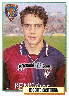 Sticker Roberto Castorina - Calcio Cards 1994-1995 n. 125 - Merlin