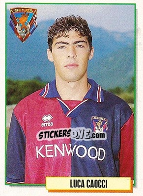 Figurina Luca Caocci - Calcio Cards 1994-1995 - Merlin