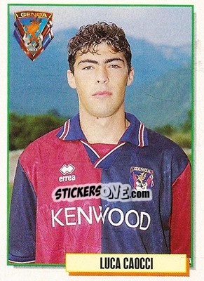 Sticker Luca Caocci - Calcio Cards 1994-1995 n. 126 - Merlin