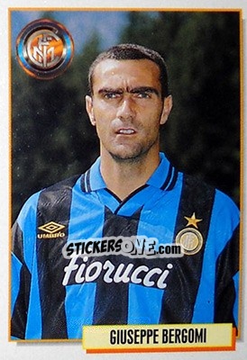 Sticker Giuseppe Bergomi - Calcio Cards 1994-1995 n. 128 - Merlin