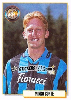 Sticker Mirko Conte - Calcio Cards 1994-1995 n. 129 - Merlin