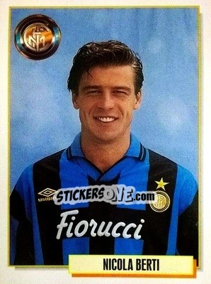 Sticker Nicola Berti - Calcio Cards 1994-1995 n. 133 - Merlin