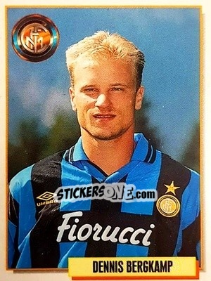 Figurina Dennis Bergkamp - Calcio Cards 1994-1995 - Merlin