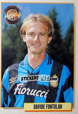 Sticker Davide Fontolan - Calcio Cards 1994-1995 - Merlin
