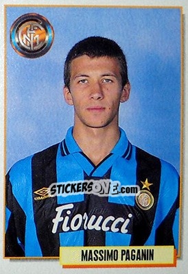 Sticker Massimo Paganin - Calcio Cards 1994-1995 - Merlin