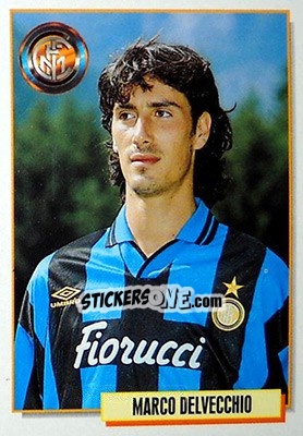 Sticker Marco Delvecchio - Calcio Cards 1994-1995 n. 144 - Merlin