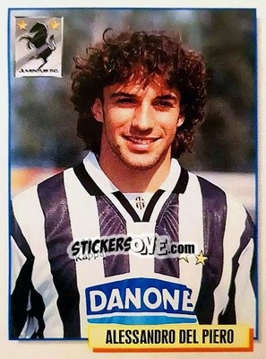 Sticker Alessandro Del Piero - Calcio Cards 1994-1995 n. 161 - Merlin