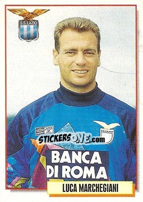Figurina Luca Marchegiani - Calcio Cards 1994-1995 - Merlin