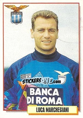 Sticker Luca Marchegiani - Calcio Cards 1994-1995 n. 163 - Merlin