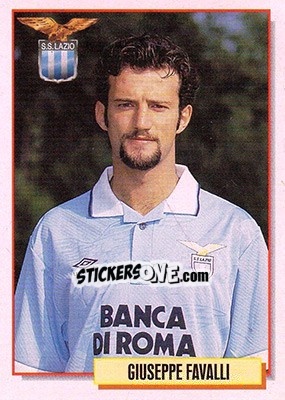 Sticker Giuseppe Favalli - Calcio Cards 1994-1995 - Merlin