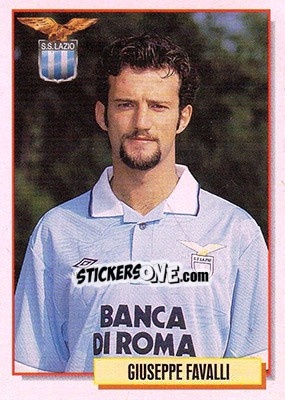 Sticker Giuseppe Favalli - Calcio Cards 1994-1995 n. 164 - Merlin