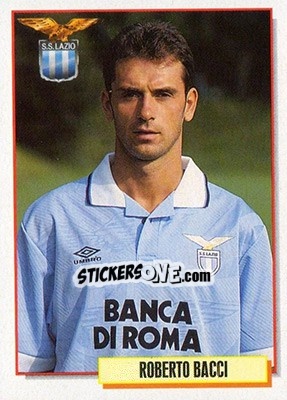 Sticker Roberto Bacci - Calcio Cards 1994-1995 n. 176 - Merlin