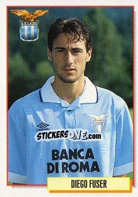 Sticker Diego Fuser - Calcio Cards 1994-1995 n. 178 - Merlin