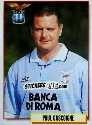 Figurina Paul Gascoigne - Calcio Cards 1994-1995 - Merlin